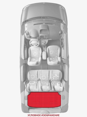 ЭВА коврики «Queen Lux» багажник для Toyota Harrier Hybrid